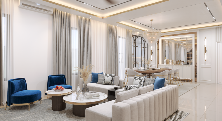 Online design Transitional Combined Living/Dining by Alice H. thumbnail