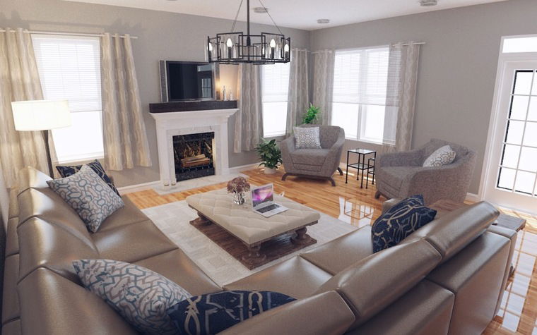 Online design Transitional Living Room by Jodi W. thumbnail