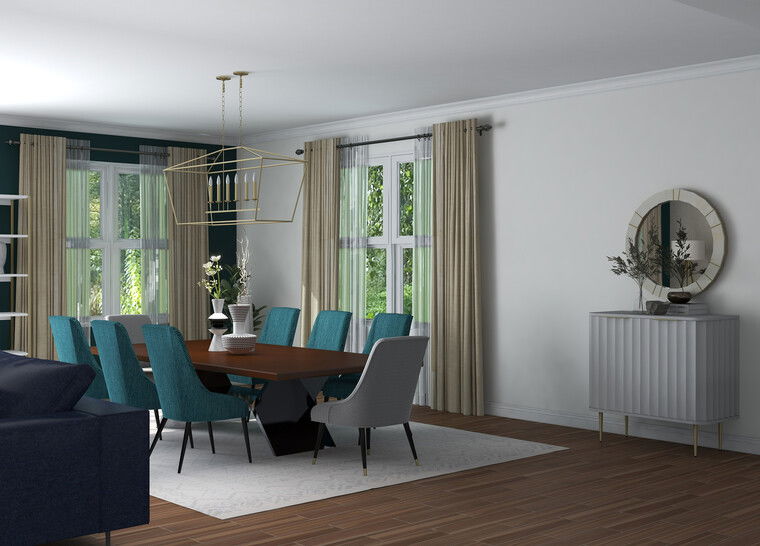 Online design Eclectic Combined Living/Dining by Laura S. thumbnail