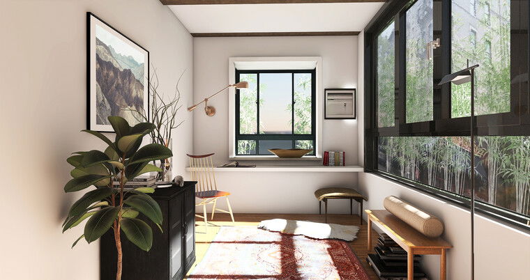 Diseño en línea Oficina contemporánea en casa por Erin R. miniatura