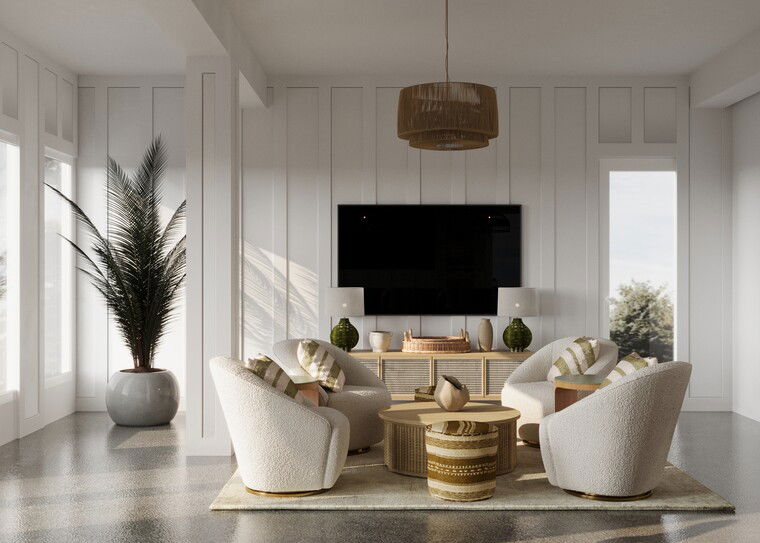 Online design Beach Living Room by Sahar M. thumbnail
