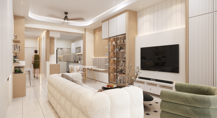 Online design Contemporary Combined Living/Dining by Alice H. thumbnail