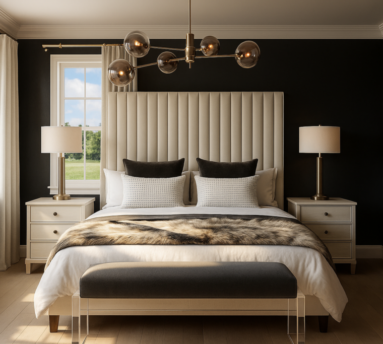 Online design Glamorous Bedroom by Stacy D. thumbnail