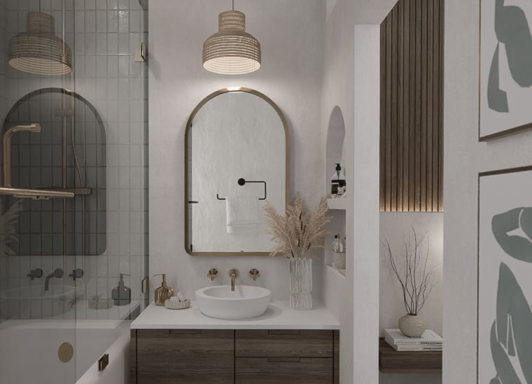 Online design Contemporary Bathroom by Lauren O. thumbnail