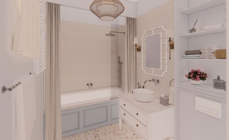 Online design Transitional Bathroom by Christina N. thumbnail