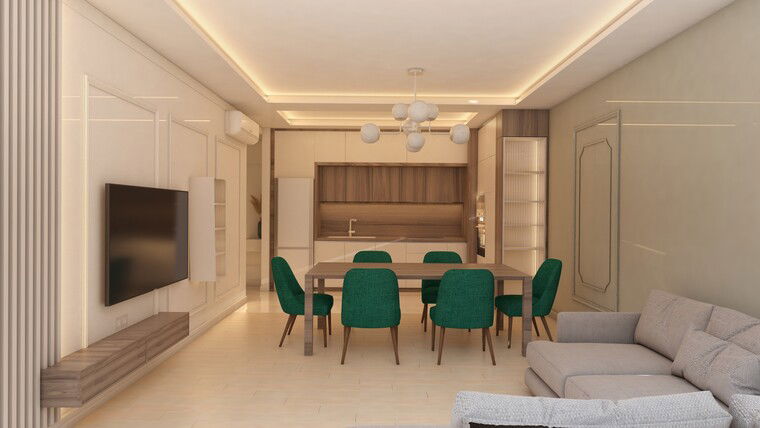 Online design Contemporary Combined Living/Dining by Monika K. thumbnail