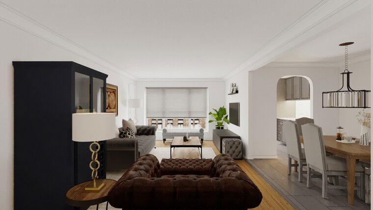 Online design Contemporary Combined Living/Dining by Franzi K. thumbnail