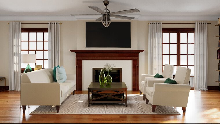 Online design Transitional Living Room by Sarah M. thumbnail