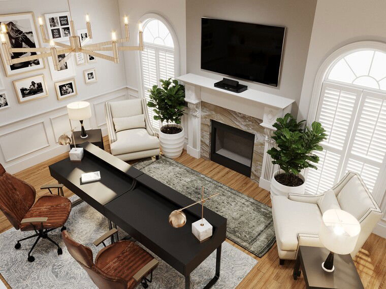 Online design Transitional Home Office by Aida A. thumbnail