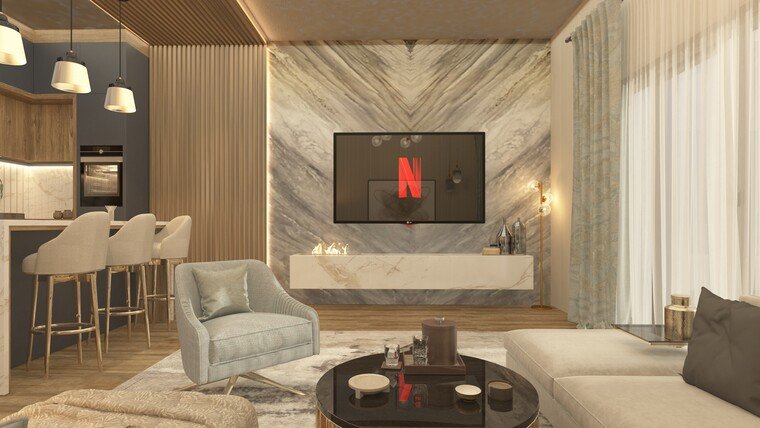 Online design Modern Living Room by Salma o. thumbnail