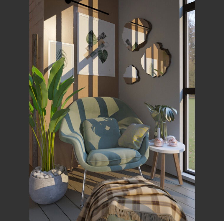 Online design Transitional Living Room by Nada M. thumbnail