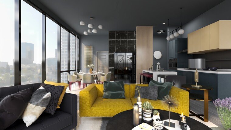 Online design Modern Living Room by KaSonndra L. thumbnail
