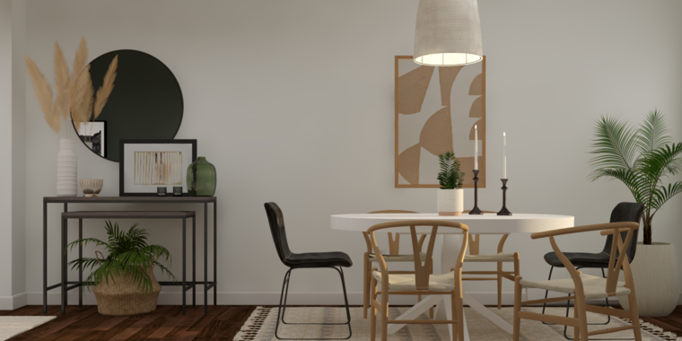 Online design Modern Combined Living/Dining by Tamara E. thumbnail