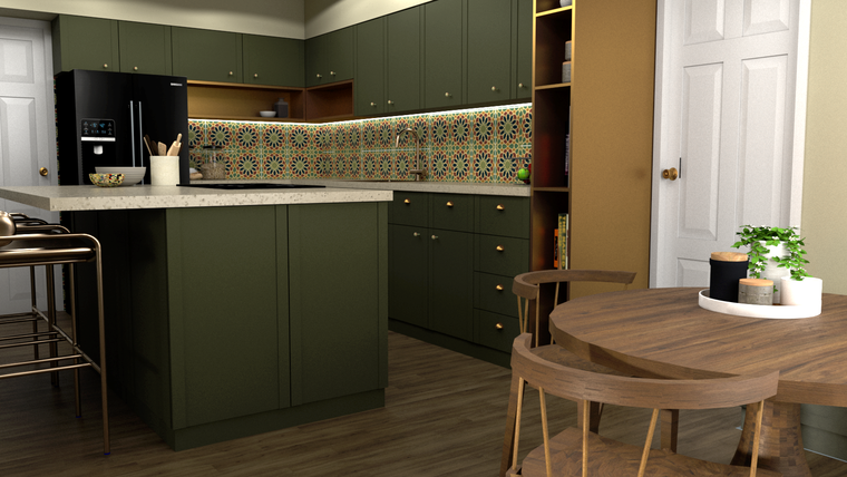 Diseño en línea Cocina Ecléctica por Eleni M. miniatura
