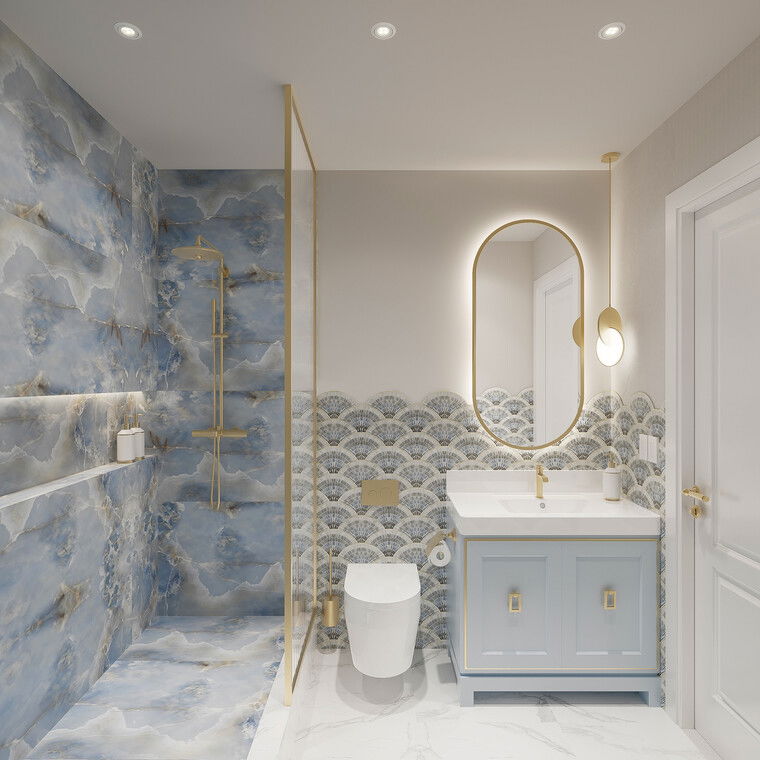Diseño en línea Baño Moderno por Sanaz M. miniatura