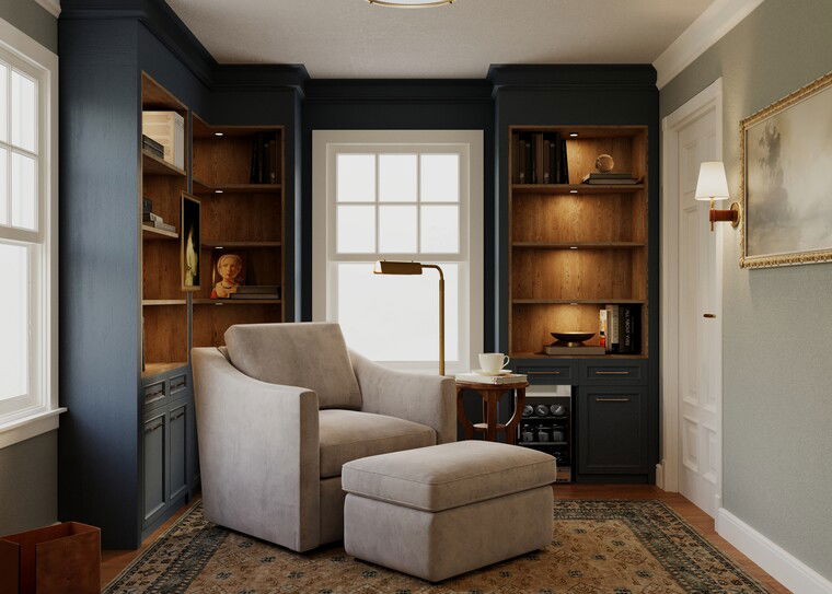 Online design Traditional Home Office by Thoraya A. thumbnail