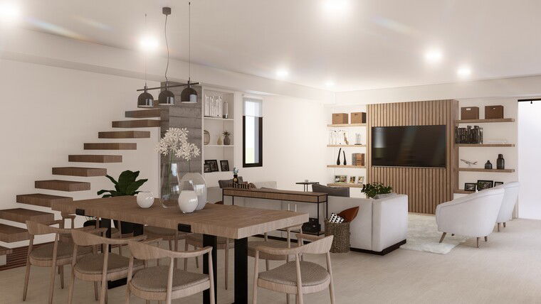 Diseño en línea Comedor Moderno por Lara D. miniatura