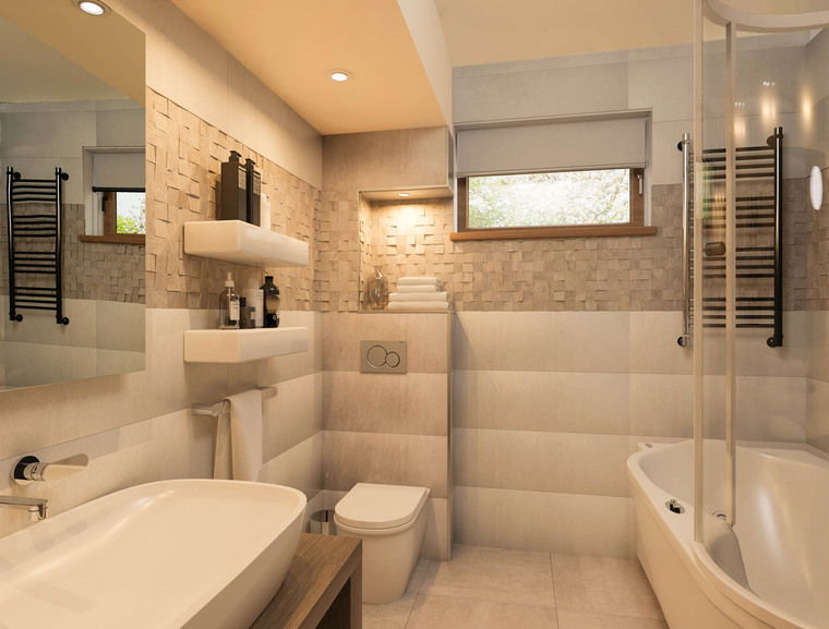 Diseño en línea Baño ecléctico por Natasa P. miniatura
