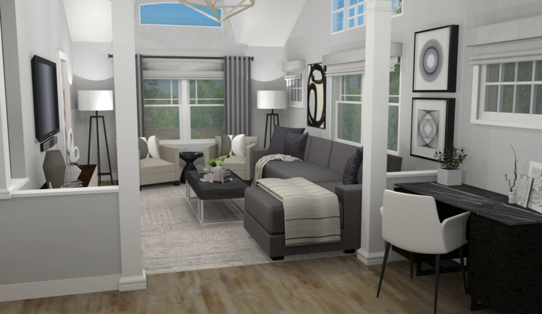 Online design Modern Living Room by Amber K. thumbnail