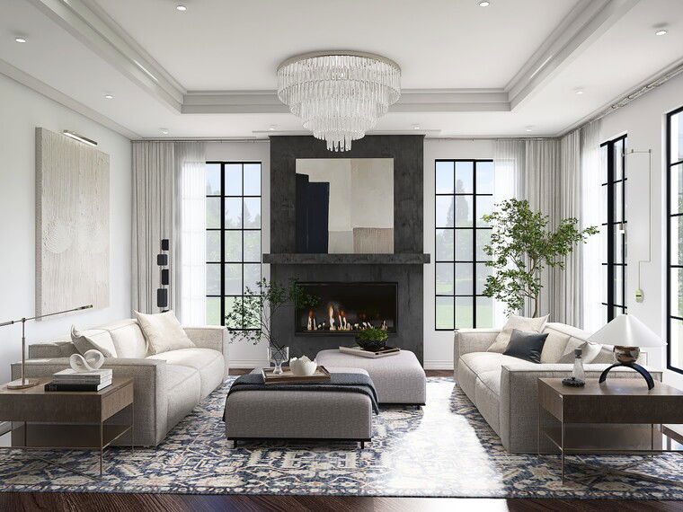 Online design Contemporary Living Room by Kimberly K. thumbnail