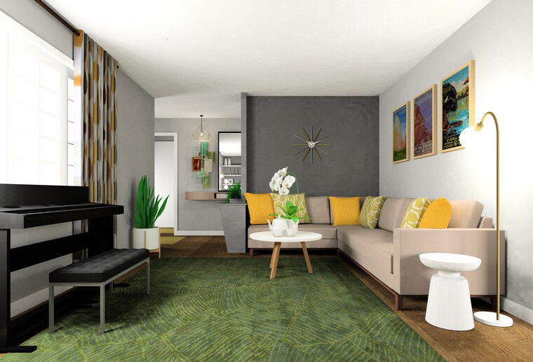 Online design Eclectic Living Room by Nor Aina M. thumbnail