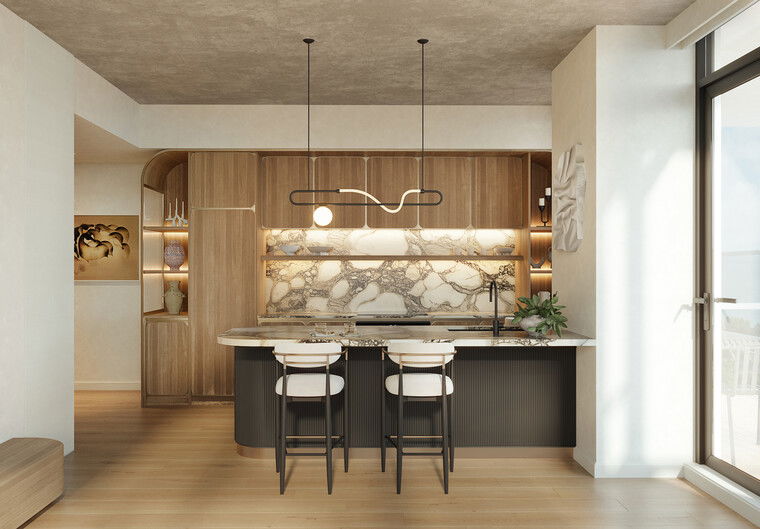 Diseño en línea Cocina Contemporánea por Sanaz M. miniatura