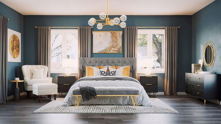 Online design Glamorous Bedroom by Tee A. thumbnail