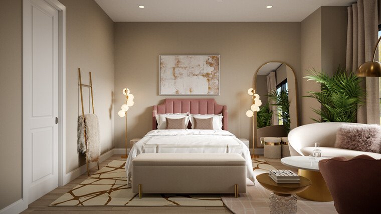 Online design Glamorous Bedroom by Erika F. thumbnail