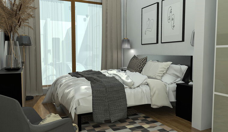 Diseño en línea Dormitorio moderno por Dusan N. miniatura