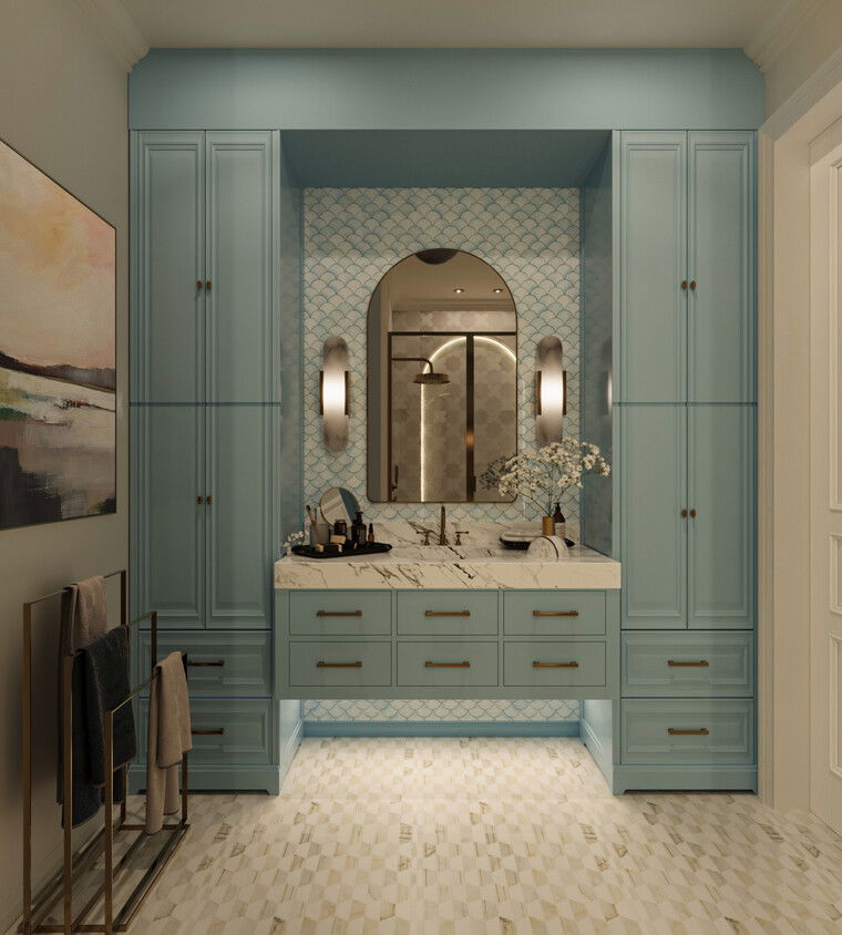 Online design Beach Bathroom by Sahar M. thumbnail