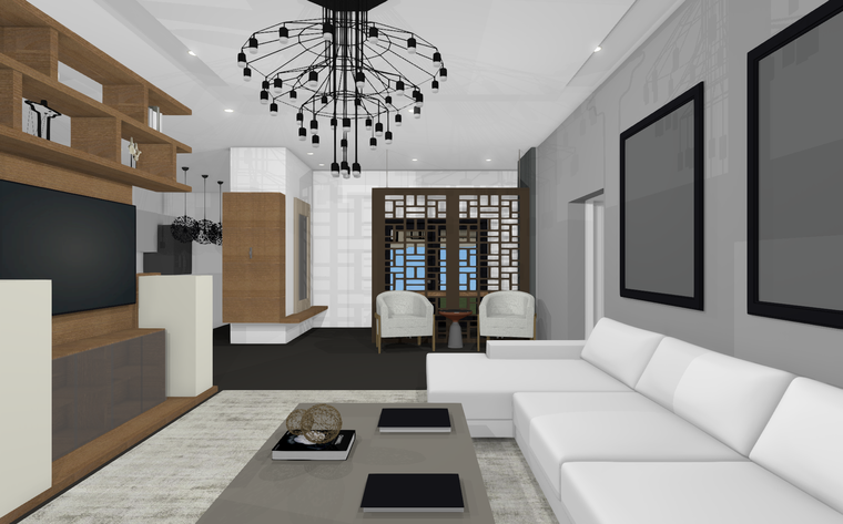 Online design Contemporary Living Room by Heidy F. thumbnail