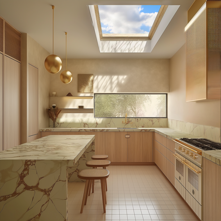 Diseño en línea Cocina Contemporánea por Sanaz M. miniatura