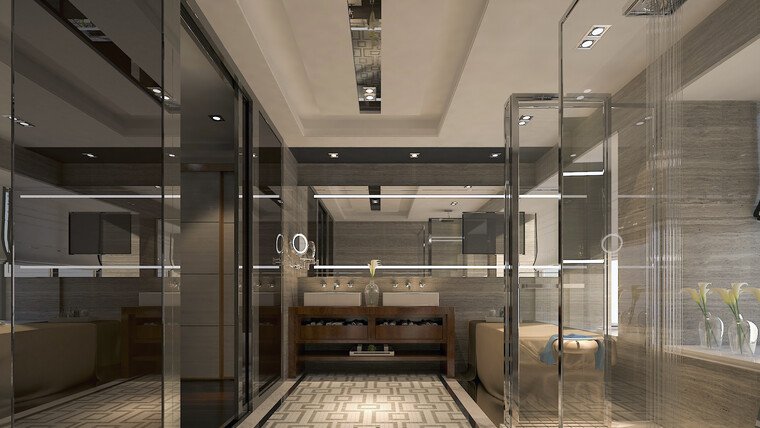 Online design Contemporary Bathroom by Fares N. thumbnail