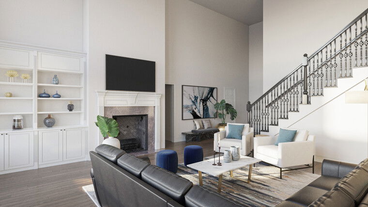 Online design Transitional Living Room by Sahar M. thumbnail