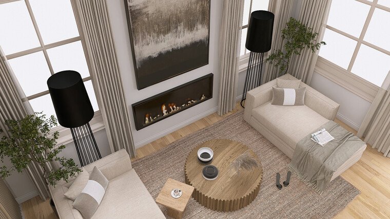Online design Contemporary Living Room by Erika F. thumbnail