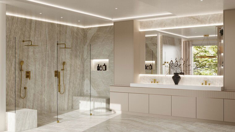 Online design Contemporary Bathroom by Erika F. thumbnail