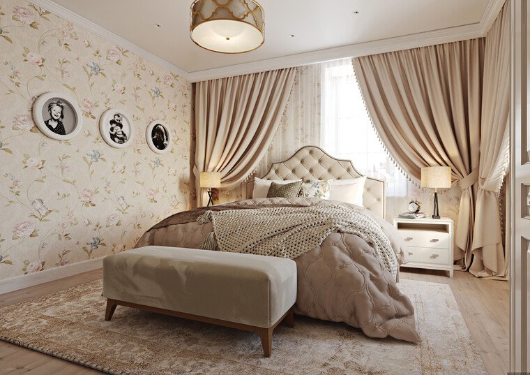 Online design Traditional Bedroom by Valerii K. thumbnail
