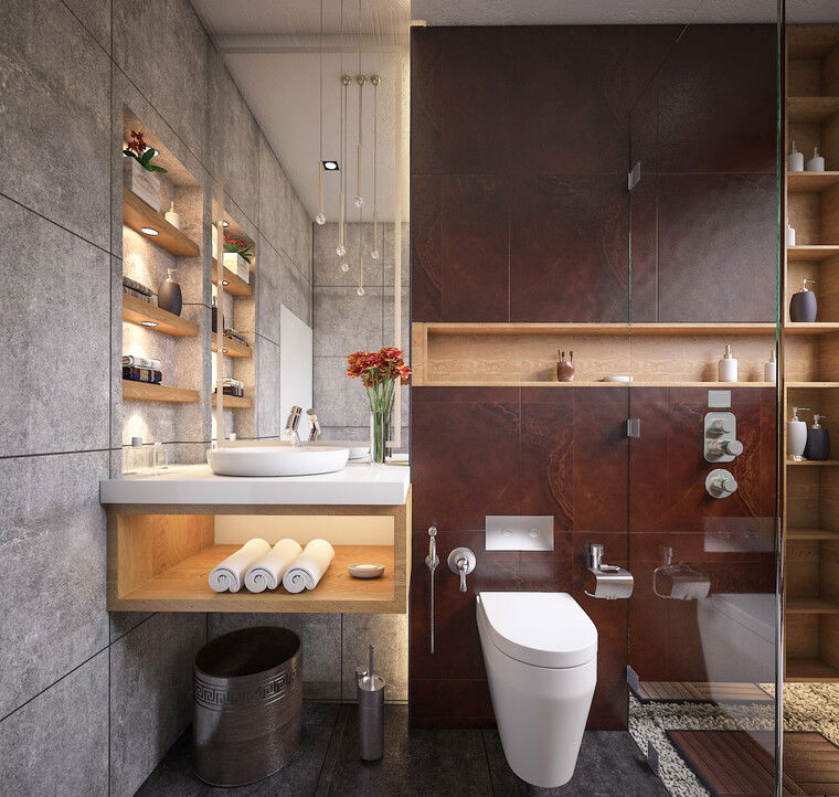 Diseño en línea Baño Moderno por Amani Q. miniatura