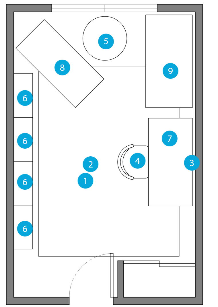 Online Designer Bathroom Floorplan