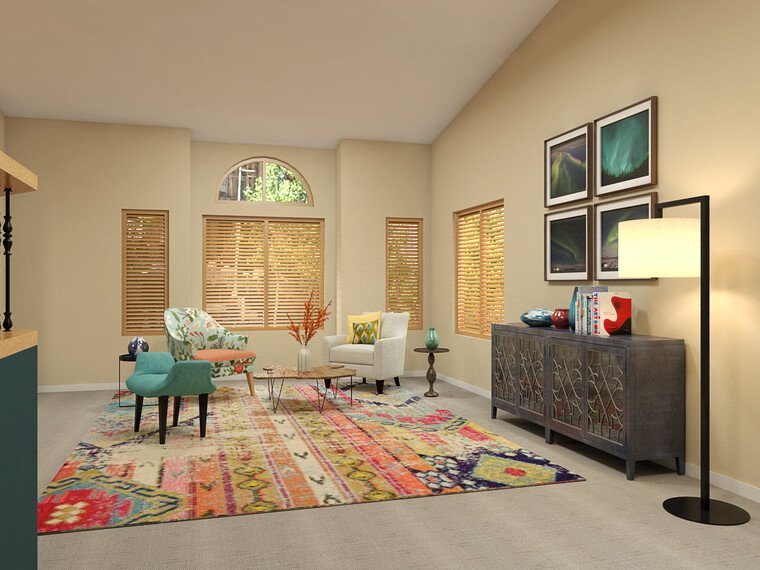 Online design Eclectic Living Room by Catz D. thumbnail