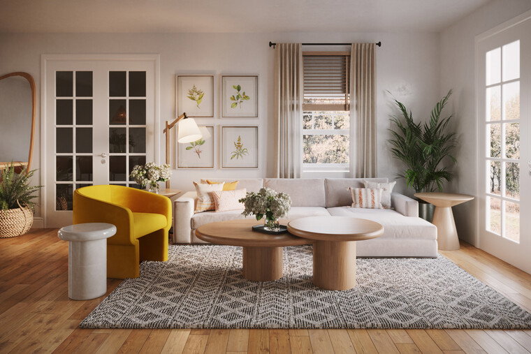 Online design Transitional Living Room by Barbara C. thumbnail
