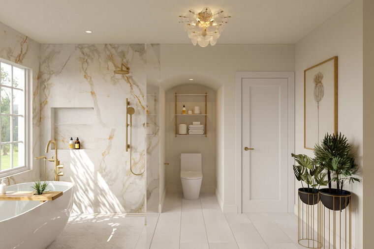 Online design Transitional Bathroom by Wanda P. thumbnail