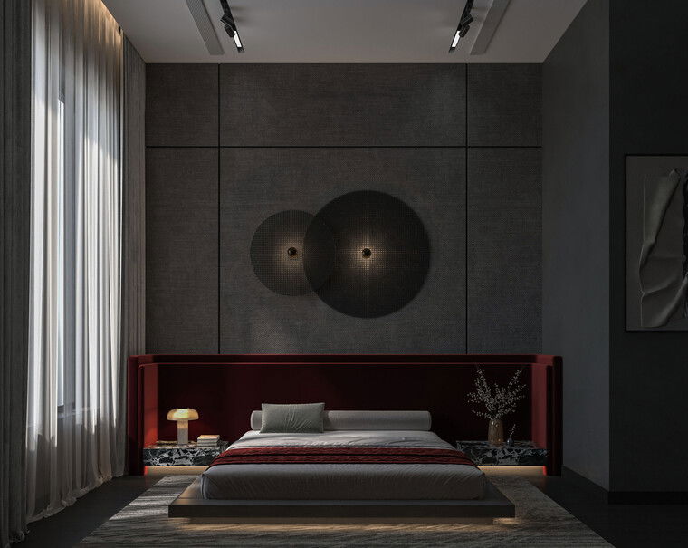 Online design Modern Bedroom by Sahar M. thumbnail