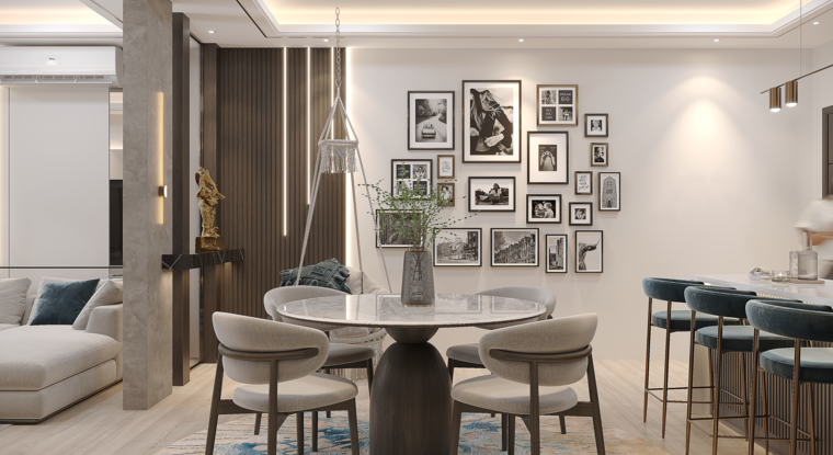 Online design Modern Combined Living/Dining by Alice H. thumbnail