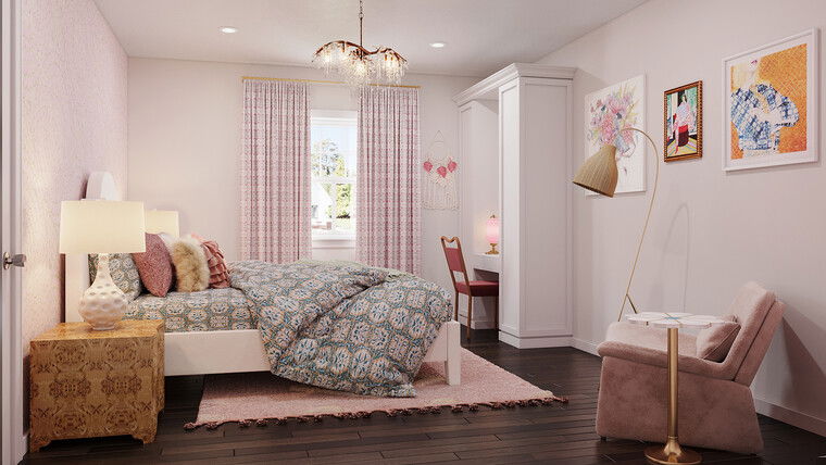 Online design Glamorous Bedroom by Sahar M. thumbnail