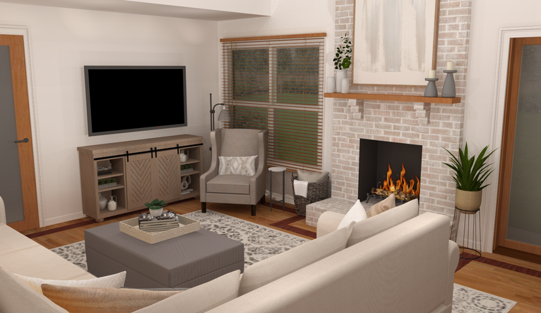 Online design Transitional Living Room by Amber K. thumbnail