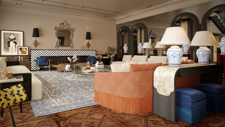 Online design Transitional Living Room by Omnia A. thumbnail
