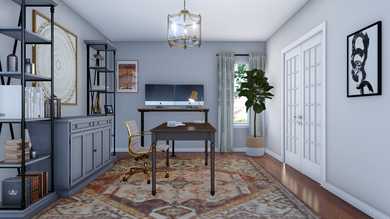 Online design Eclectic Home Office by Picharat A.  thumbnail