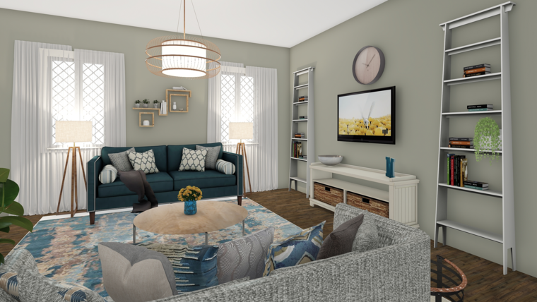 Online design Transitional Living Room by Leah M. thumbnail