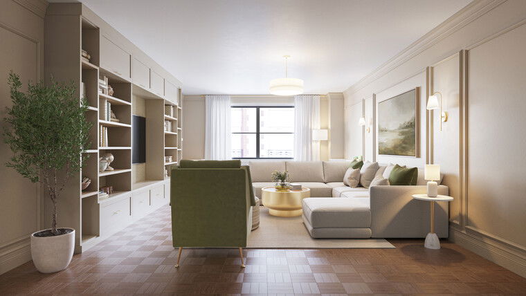 Online design Transitional Living Room by Pateniah M. thumbnail